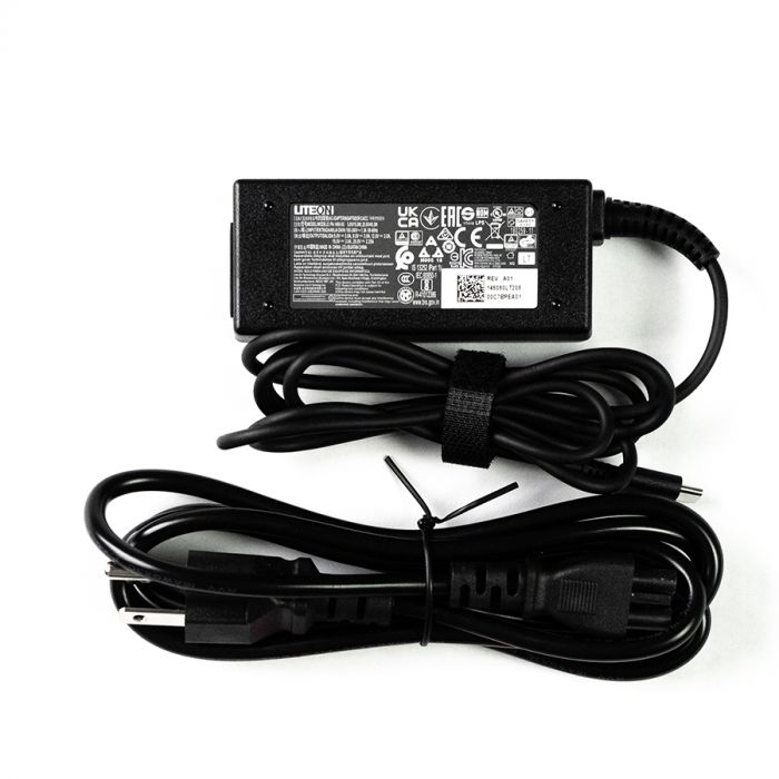 AC ADAPTER (45W | USB-C) (ODM) LITEON FOR LAPTOPS WITH POWER CORD