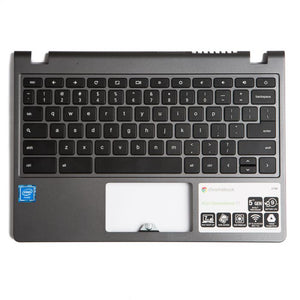 Palmrest with Keyboard (OEM PULL) for Acer Chromebook 11 C720P (Touch) - White