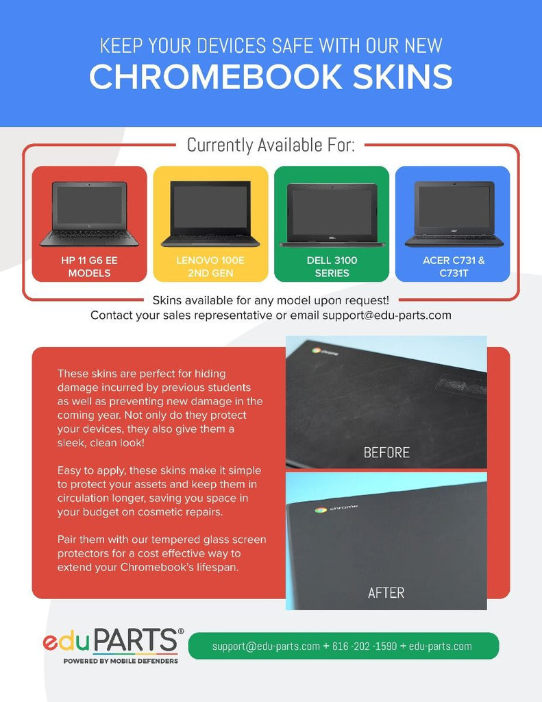 Protective Skin for Dell Chromebook 11 3100 / 3100 (Touch)
